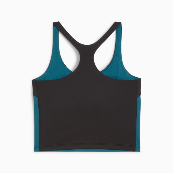 Top de entrenamiento con tirantes "2 en 1" para mujer Train All Day, Cold Green, extralarge